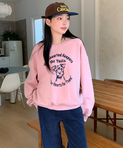 【起毛】ウールトレーナー SOFT PINK