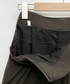 プリーツストリングミニスカート