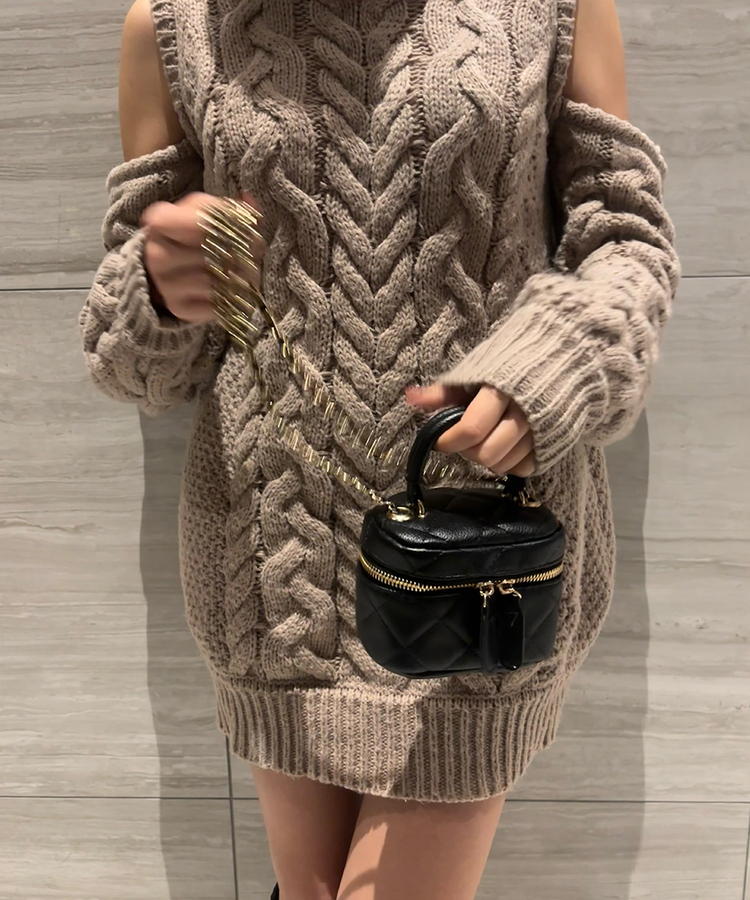 고퀄 숄더 크로스 백 블랙