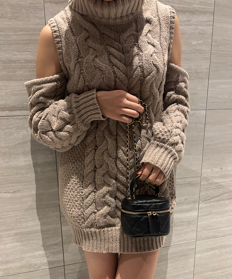 고퀄 숄더 크로스 백 블랙