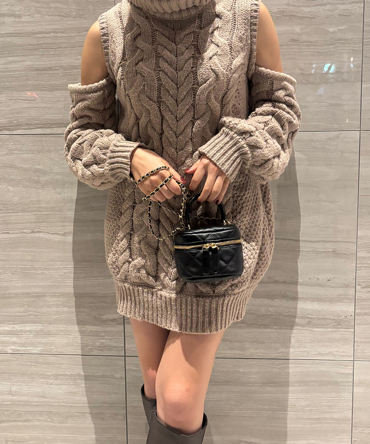 고퀄 숄더 크로스 백 블랙