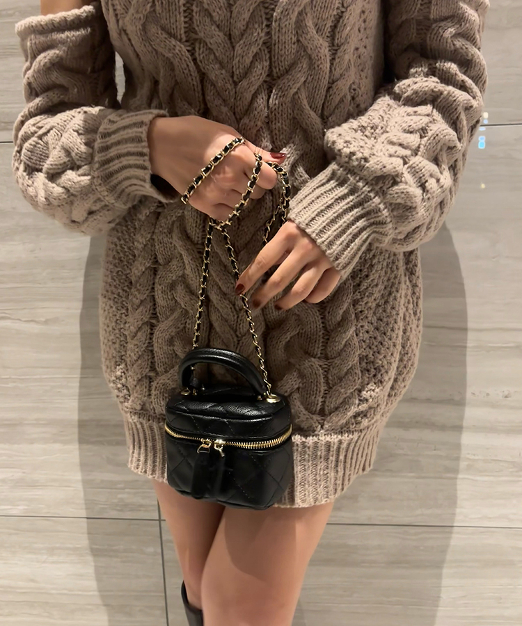 고퀄 숄더 크로스 백 블랙