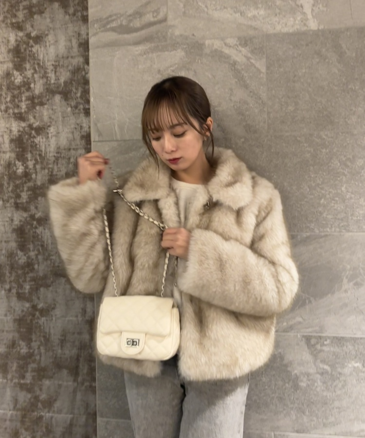 데일리 숄더 크로스 백 아이보리