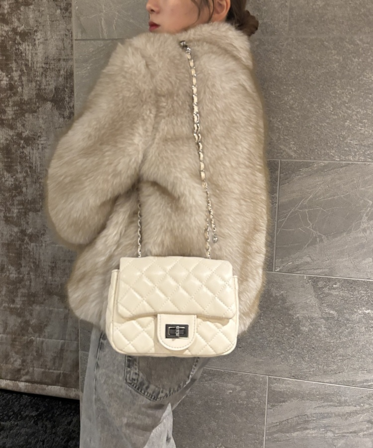 데일리 숄더 크로스 백 아이보리