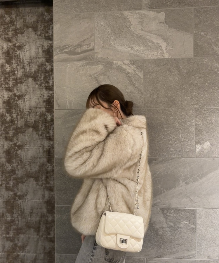 데일리 숄더 크로스 백 아이보리