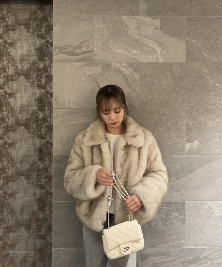 데일리 숄더 크로스 백 아이보리