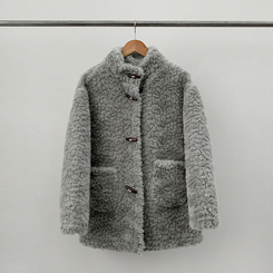 ファーハイネックダッフルコート