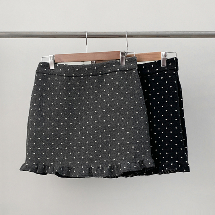 ドットフリルHラインスカート