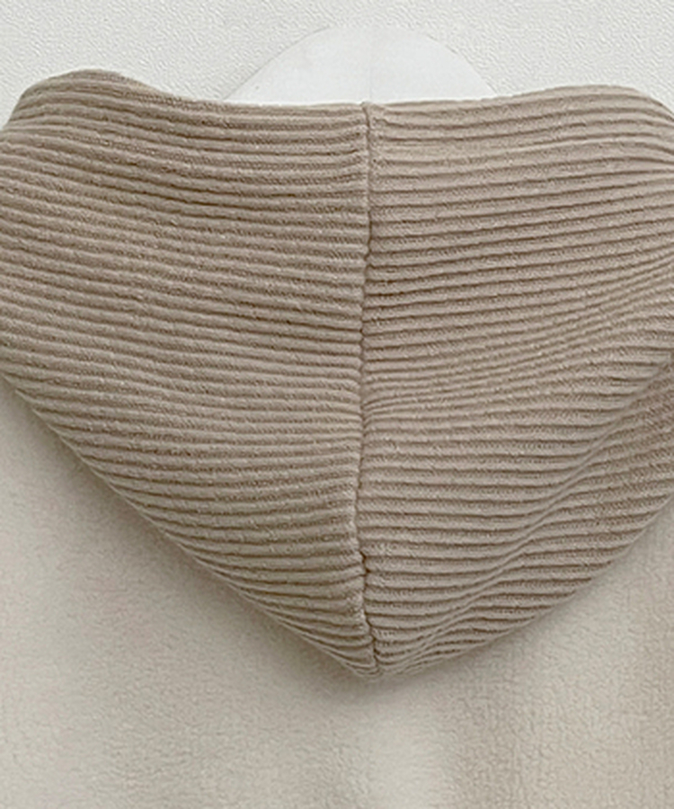 フードウールフリースポケットショートジャケット