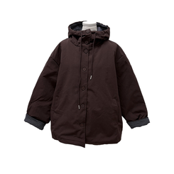 ハイネックチェックキルティングダウンジャンパー