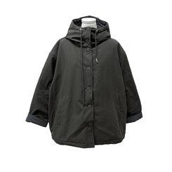 ハイネックチェックキルティングダウンジャンパー