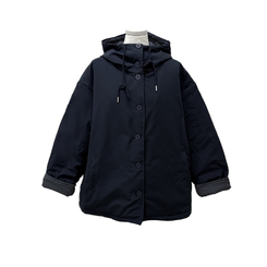 ハイネックチェックキルティングダウンジャンパー