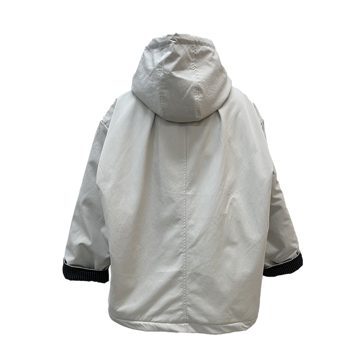 ハイネックチェックキルティングダウンジャンパー