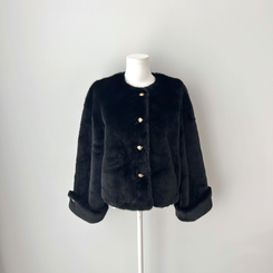 ゴールドツイードファージャケット