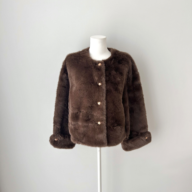 ゴールドツイードファージャケット