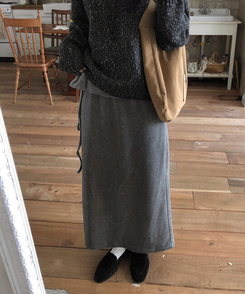 スエードローファー BLACK