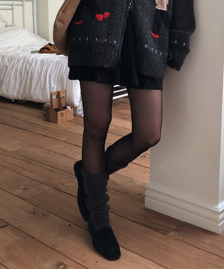 スエードローファー BLACK