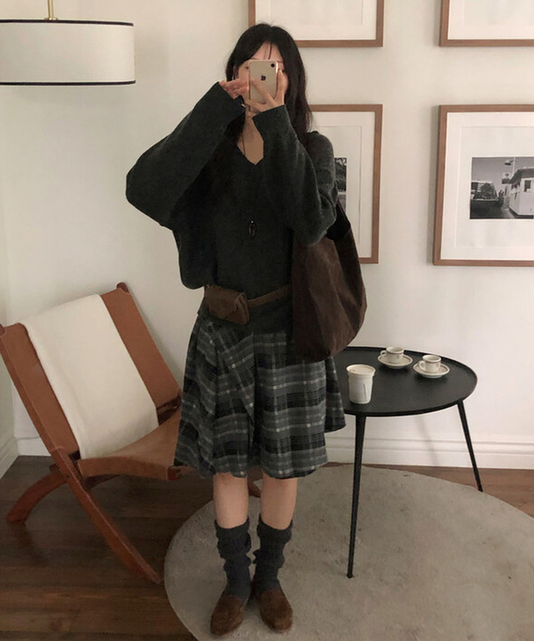 スエードローファー BROWN