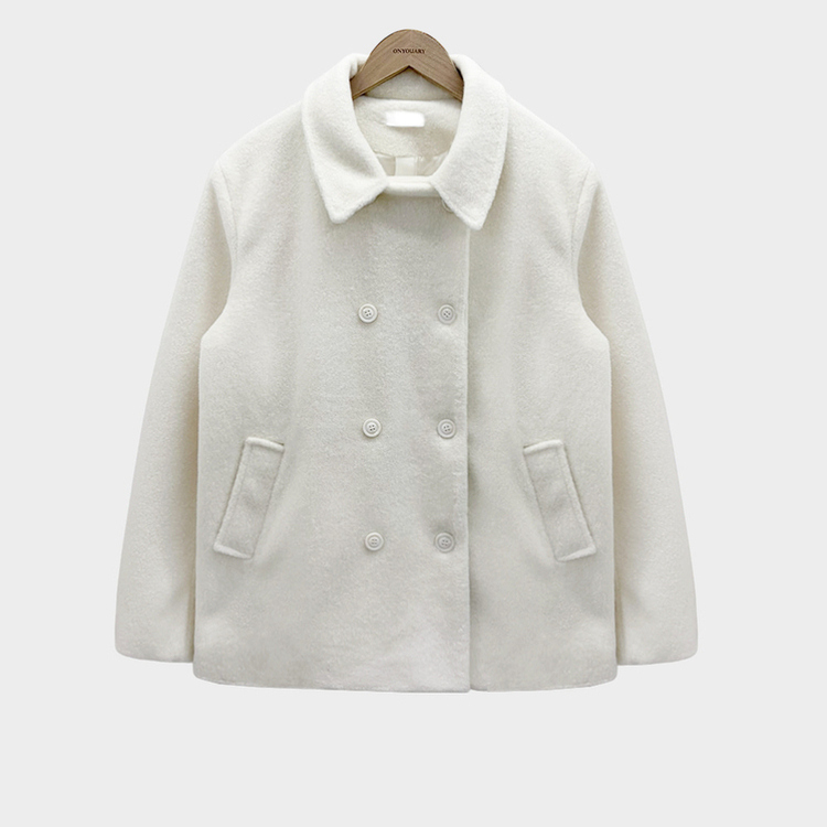 ふわふわルーズフィットダブルハーフコート