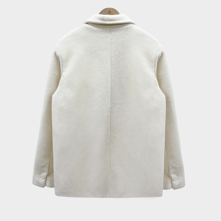 ふわふわルーズフィットダブルハーフコート