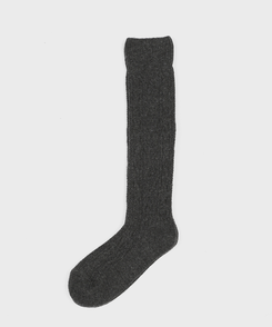 ウールカシミヤケーブルニットソックス
