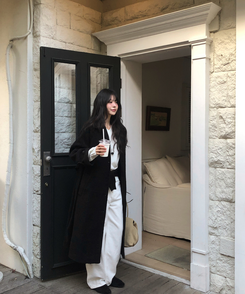 【起毛】リミットワイドパンツ IVORY