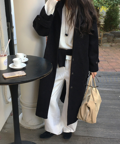 【起毛】リミットワイドパンツ IVORY