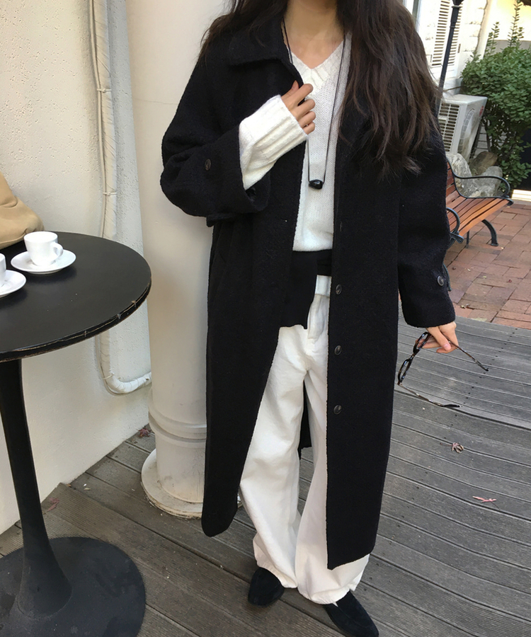 【起毛】リミットワイドパンツ IVORY