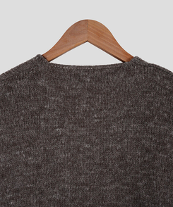 モーメントVネック半袖ニット(8color)