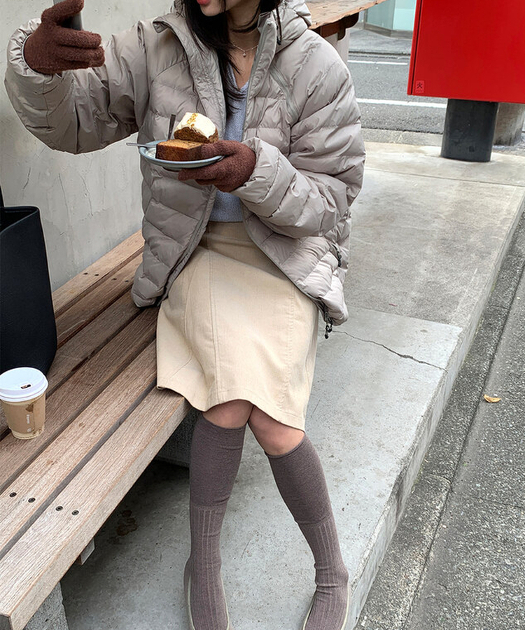 モーメントVネック半袖ニット(8color) LIGHT BLUE