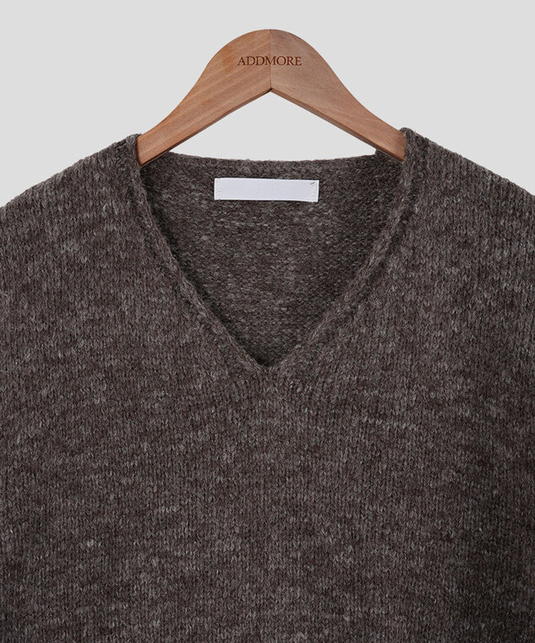 モーメントVネック半袖ニット(8color)