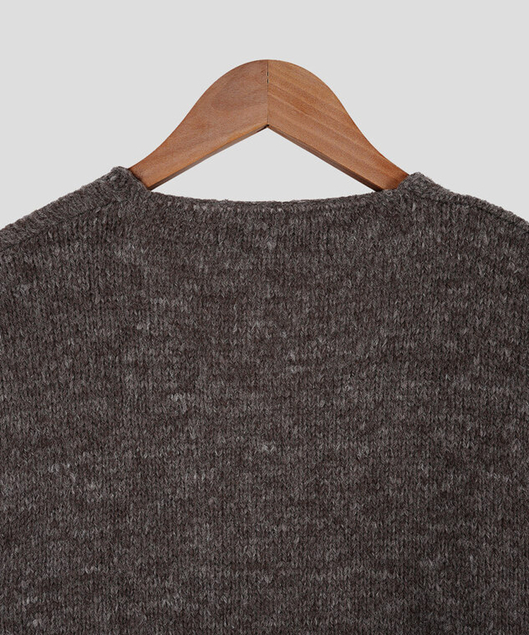 モーメントVネック半袖ニット(8color)