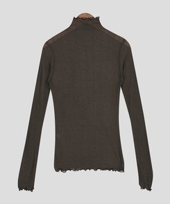 ハイシースルーリブTシャツ