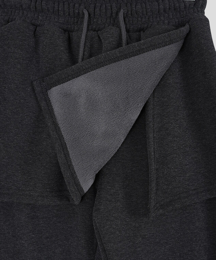 【起毛】ラップスカートブーツカットバンディングパンツ