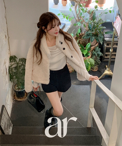 （裏起毛／レイヤード風♥／華奢見えシルエット）裏起毛ドレープホルターネックレイヤード長袖Tシャツ IVORY