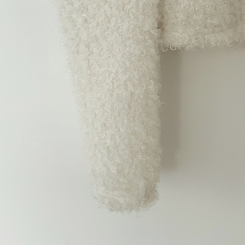 ボアフリースクロップウールファーカーディガン