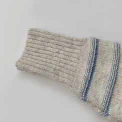 ラウンドデイリーストライプカーディガン