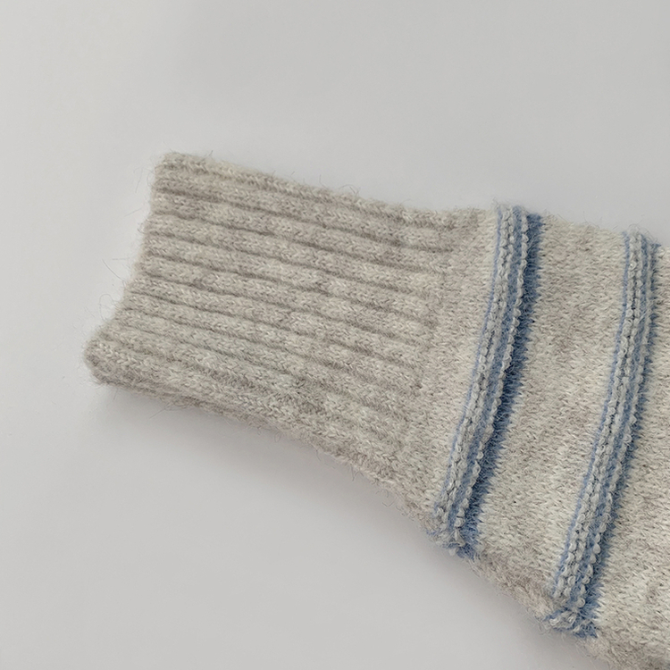 ラウンドデイリーストライプカーディガン