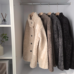 ウールハイネックフリースムスタンジャケット