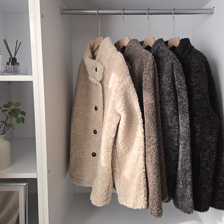 ウールハイネックフリースムスタンジャケット