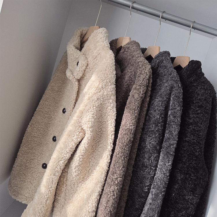 ウールハイネックフリースムスタンジャケット