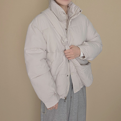 【クロスバッグ付き】 ハイネックダウンジャンパー IVORY