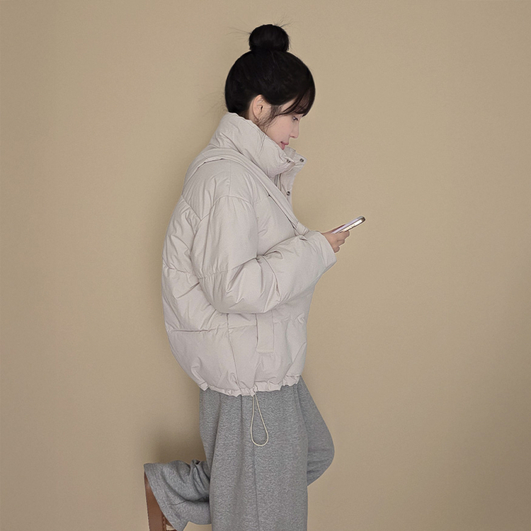 【クロスバッグ付き】 ハイネックダウンジャンパー IVORY