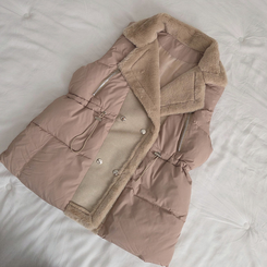 ファーダブルストリングハーフダウンベスト