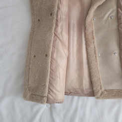 ファーダブルストリングハーフダウンベスト