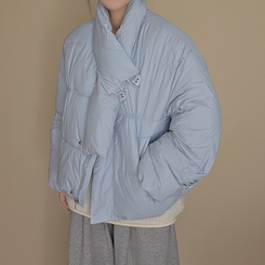 ストリングポケットショートダウンジャンパー BLUE