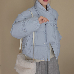 ストリングポケットショートダウンジャンパー BLUE