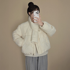 ストリングポケットショートダウンジャンパー IVORY