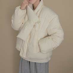 ストリングポケットショートダウンジャンパー IVORY