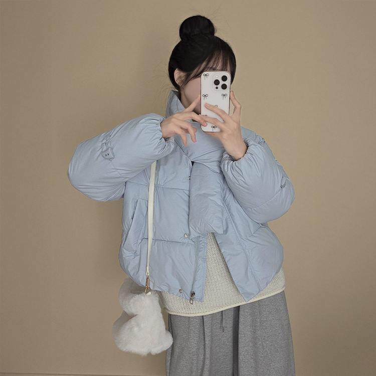 ストリングポケットショートダウンジャンパー BLUE